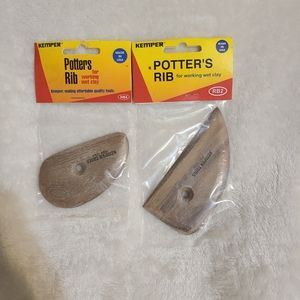 Lot of 2 Kemper Tools Potter's Rib, RB2 & RB4 Made In USA